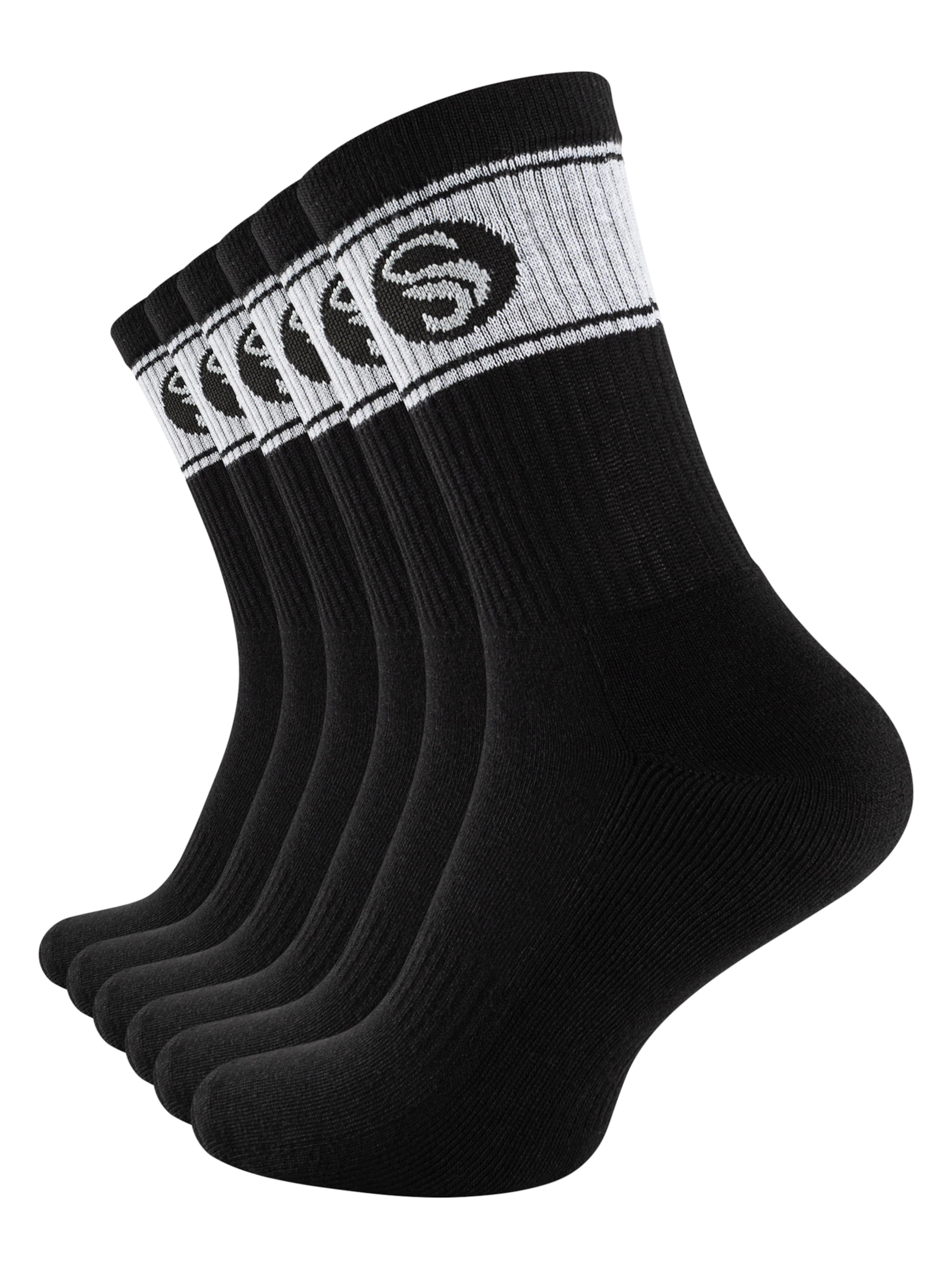 Chaussettes de sport Stark Soul en noir : devant