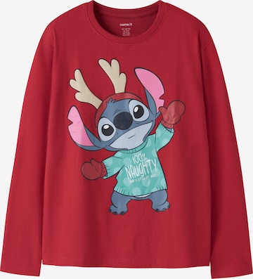 Maglietta 'NKFSyra Stitch' di NAME IT in rosso: frontale