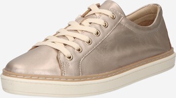 Bata Platform trainers in Gold: front