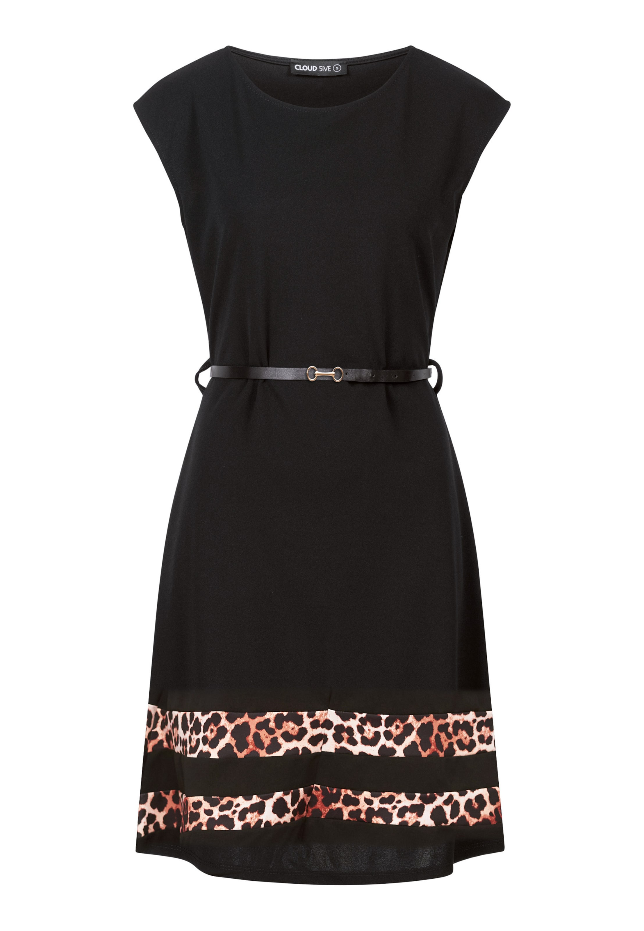 Cloud5ive Kleid in Schwarz: Vorderseite