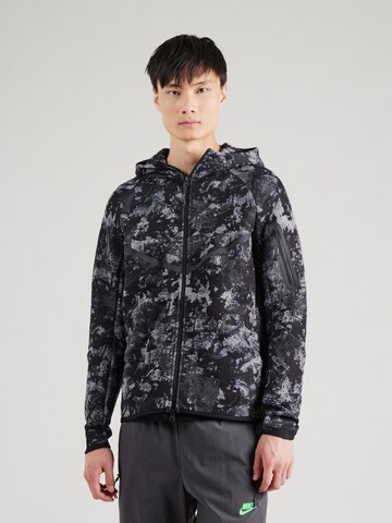Nike Sportswear Кофта на молнии 'TCH FLC' в Серый: спереди