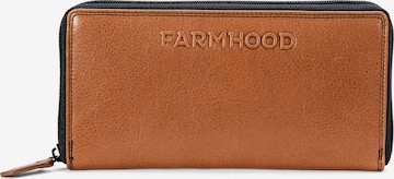 Farmhood Wallet in Brown: front