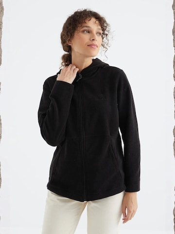 Tommy Life Fleecejacke in Schwarz