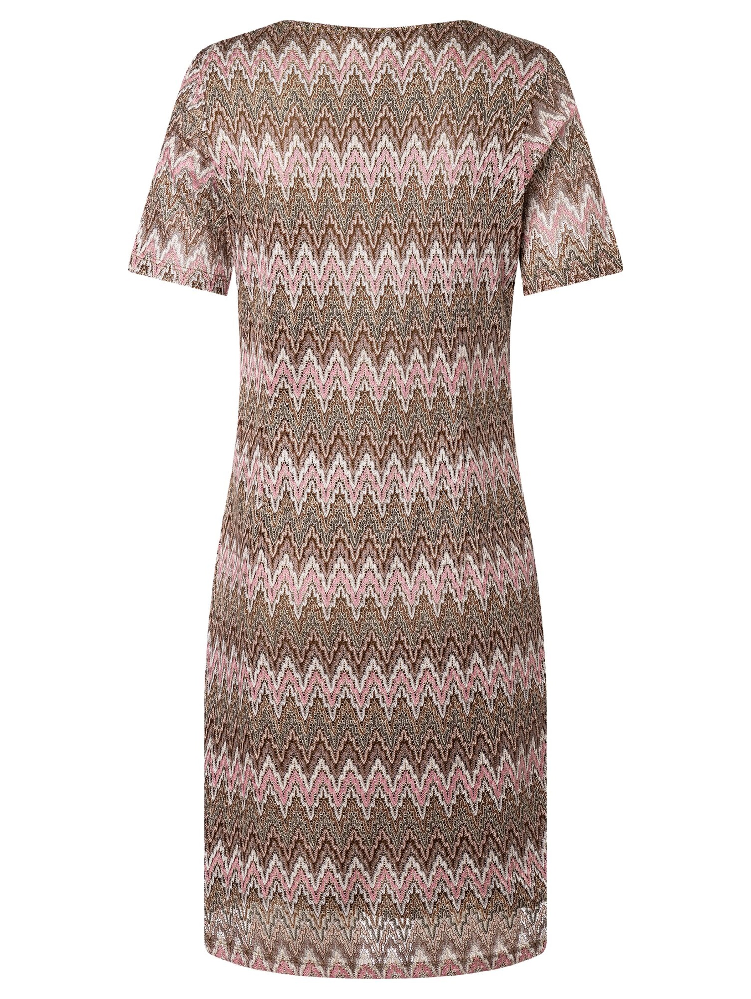 MORE & MORE Kleid 'Ajour' in Braun