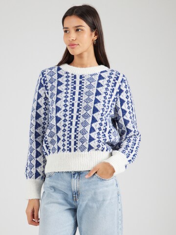 PIECES Sweter 'PCNIANNA' w kolorze niebieski: przód