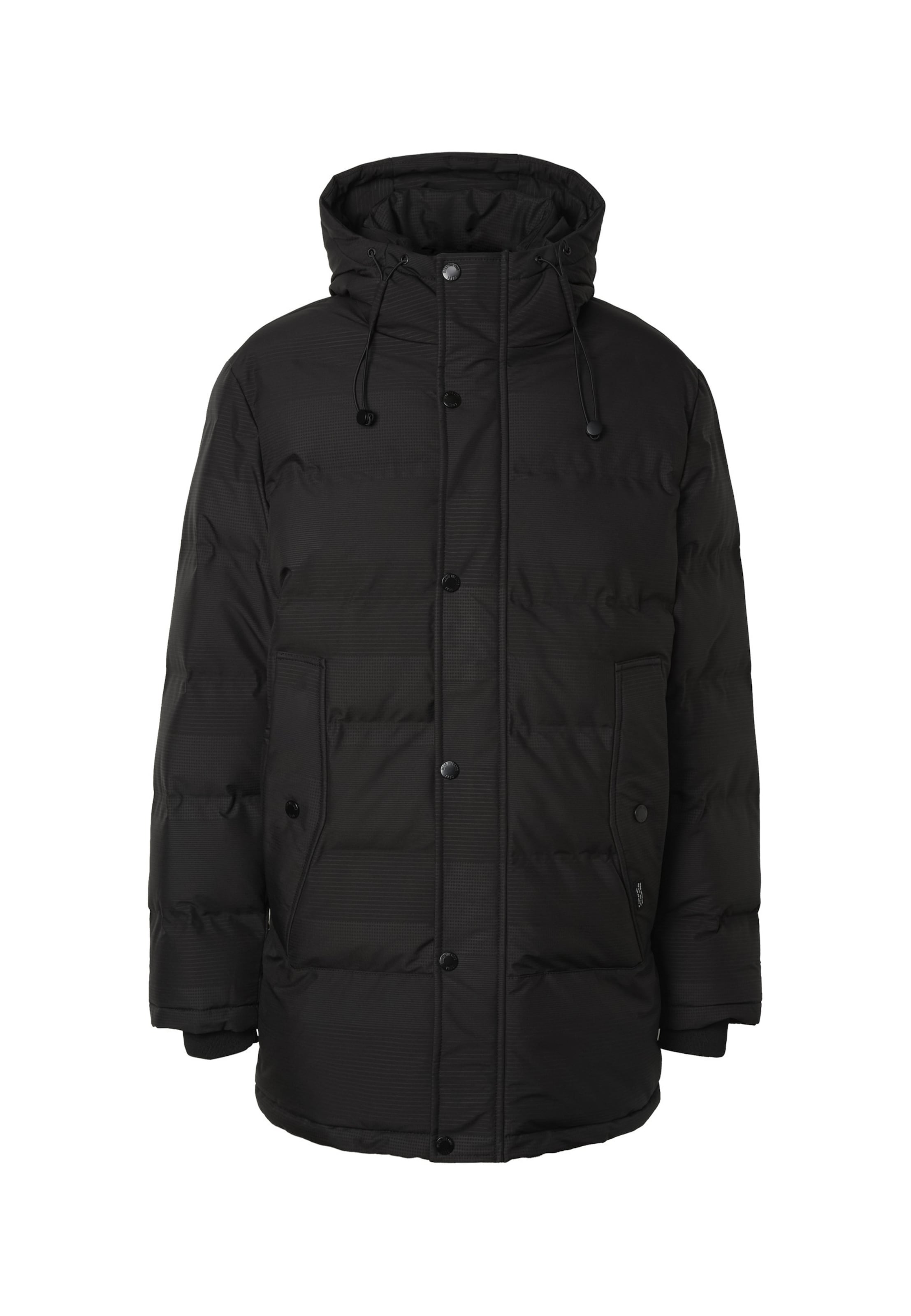 INDICODE JEANS Parka 'Dalmano' in Schwarz: Vorderseite
