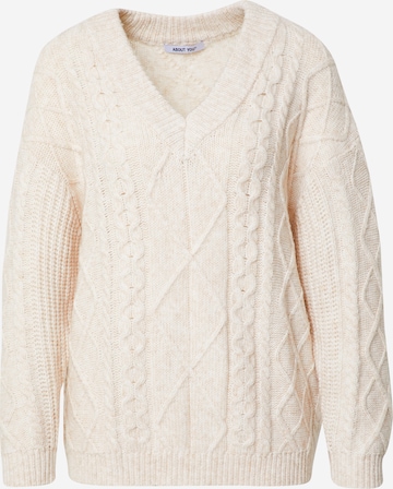 ABOUT YOU Sweater 'Juna' in Beige: front