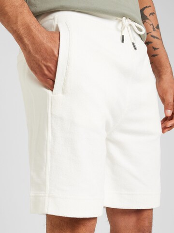 BOSS - Regular Calças 'SeeTowel' em branco