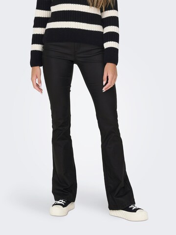 évasé Pantalon 'BLUSH' ONLY en noir : devant