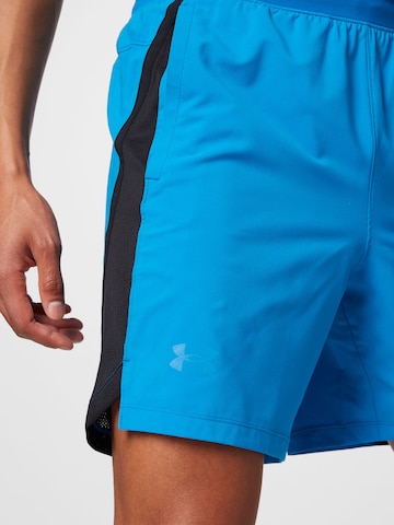 mėlyna UNDER ARMOUR Standartinis Sportinės kelnės 'Launch'