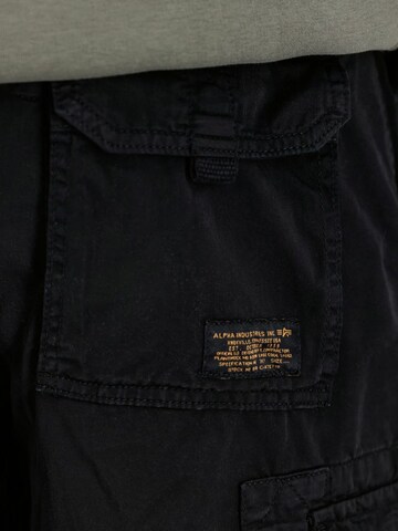 ALPHA INDUSTRIES Regular Pants in Black