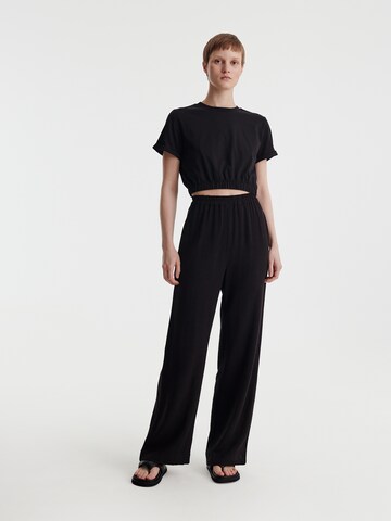 Wide Leg Pantalon 'Benja' EDITED en noir