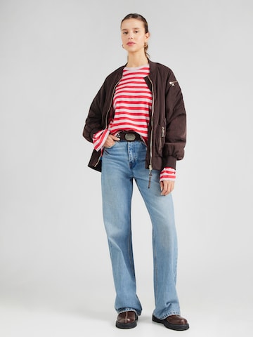 raudona Monki Marškinėliai