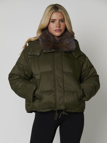 Veste mi-saison South Beach en vert : devant