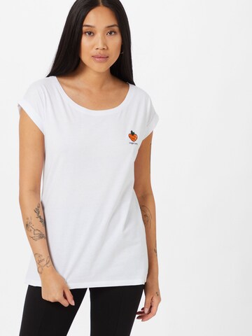 Iriedaily Shirt 'Veggie' in Wit: voorkant