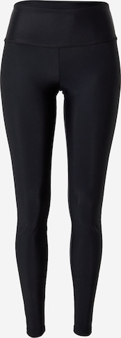 Nike Swim Skinny Workout Pants in Black: front