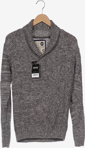 !Solid Sweater & Cardigan in M in Grey: front