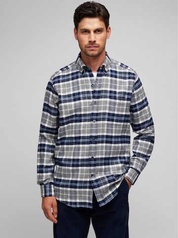 HECHTER PARIS Regular Fit Hemd in Blau: Vorderseite