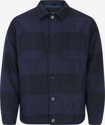 Jack & Jones Plus Tussenjas 'JAX' in Blauw: voorkant