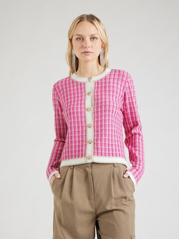 Cardigan 'FLORINDA' Derhy en rose : devant
