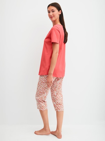 CALIDA Pyjama 'Flower Nights'‌‌‌‌‌‌‌‌ in Rot