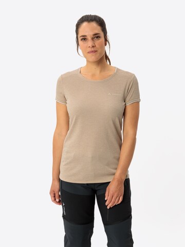 VAUDE Performance shirt 'Essential' in Beige: front
