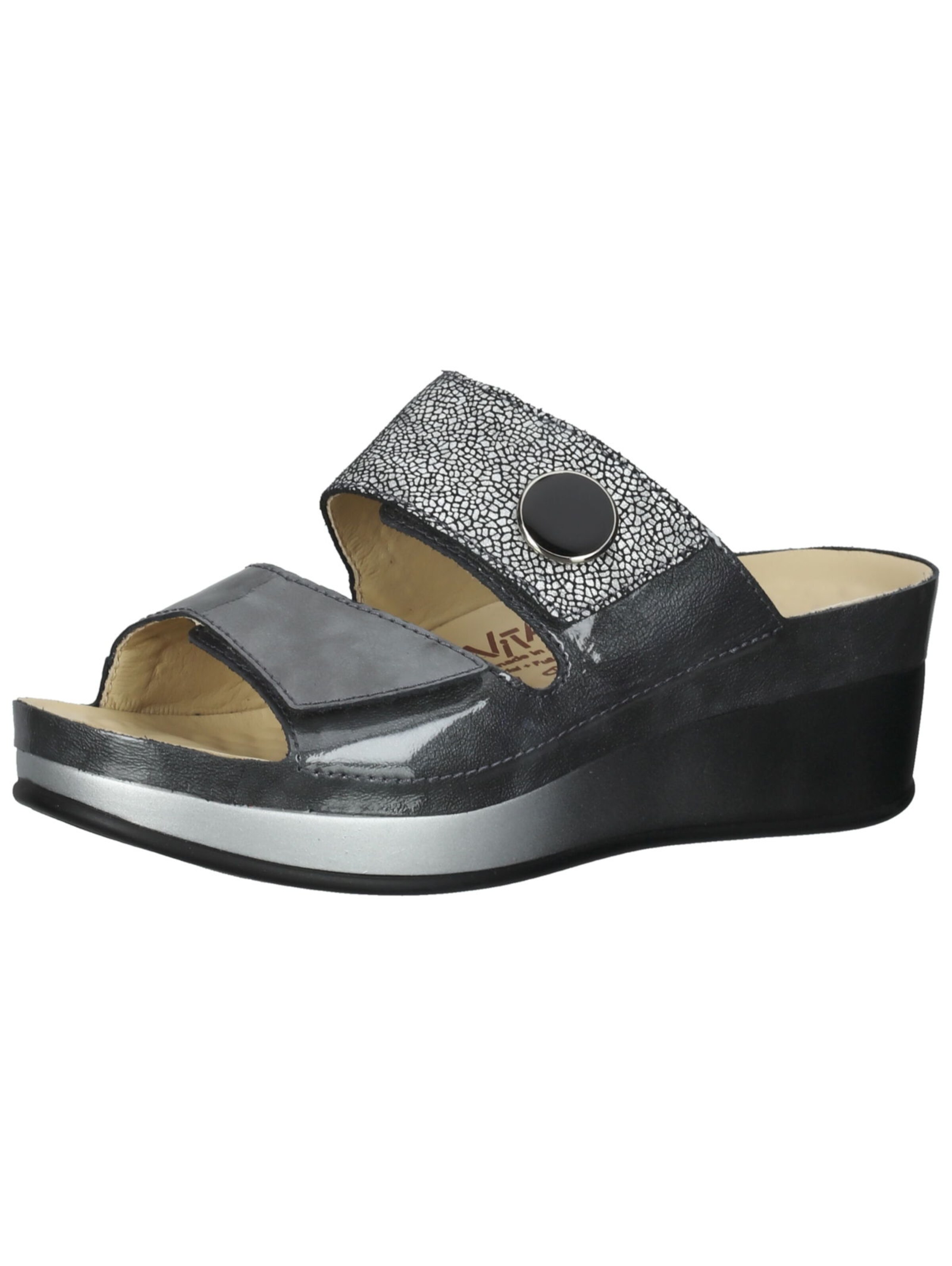 vital Mules in Grey: front