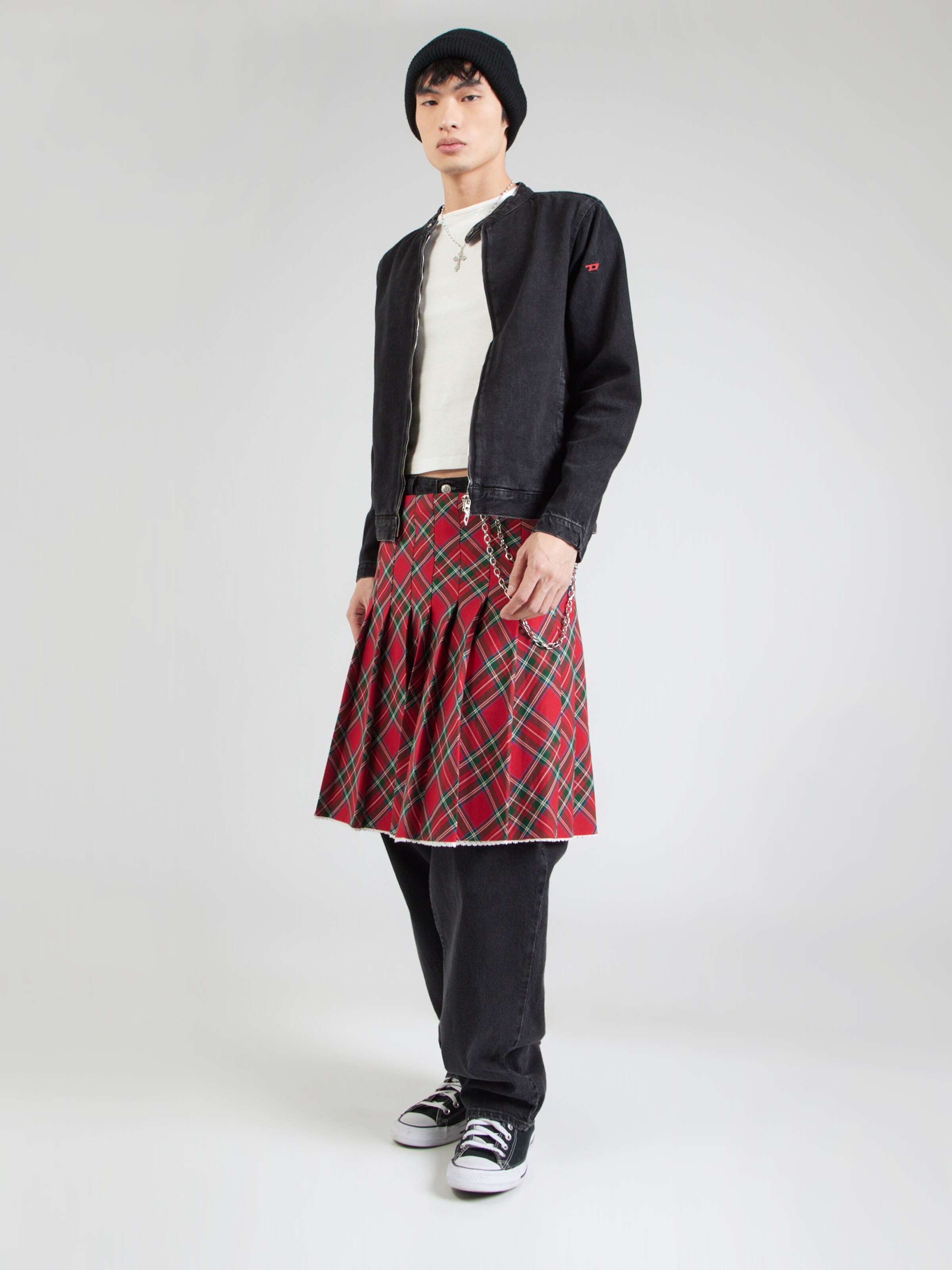 DIESEL Between-Season Jacket 'D-GLORY' in Black Denim | ABOUT YOU