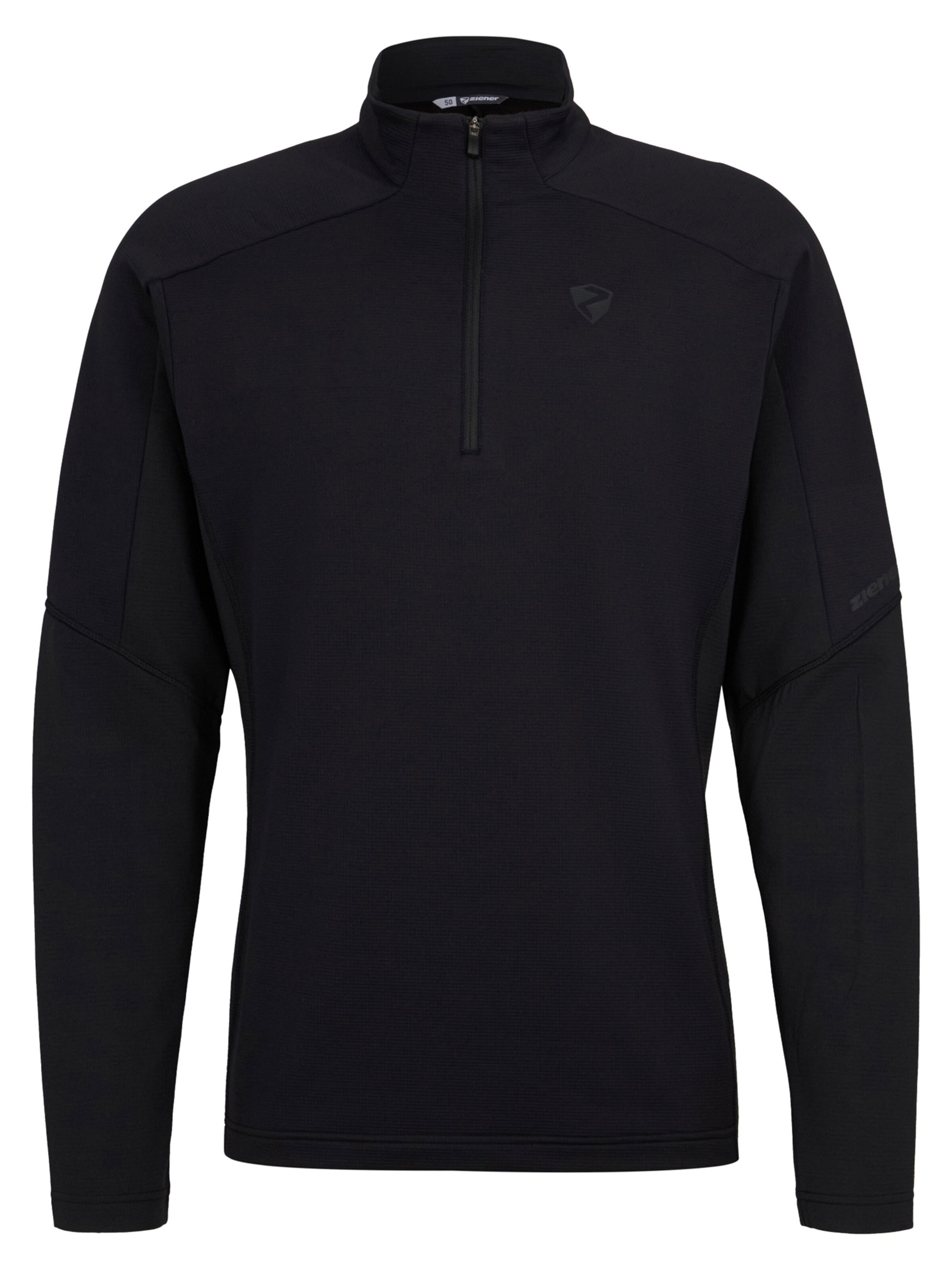 ZIENER Athletic Sweatshirt 'JIROTO-Z' in Black: front