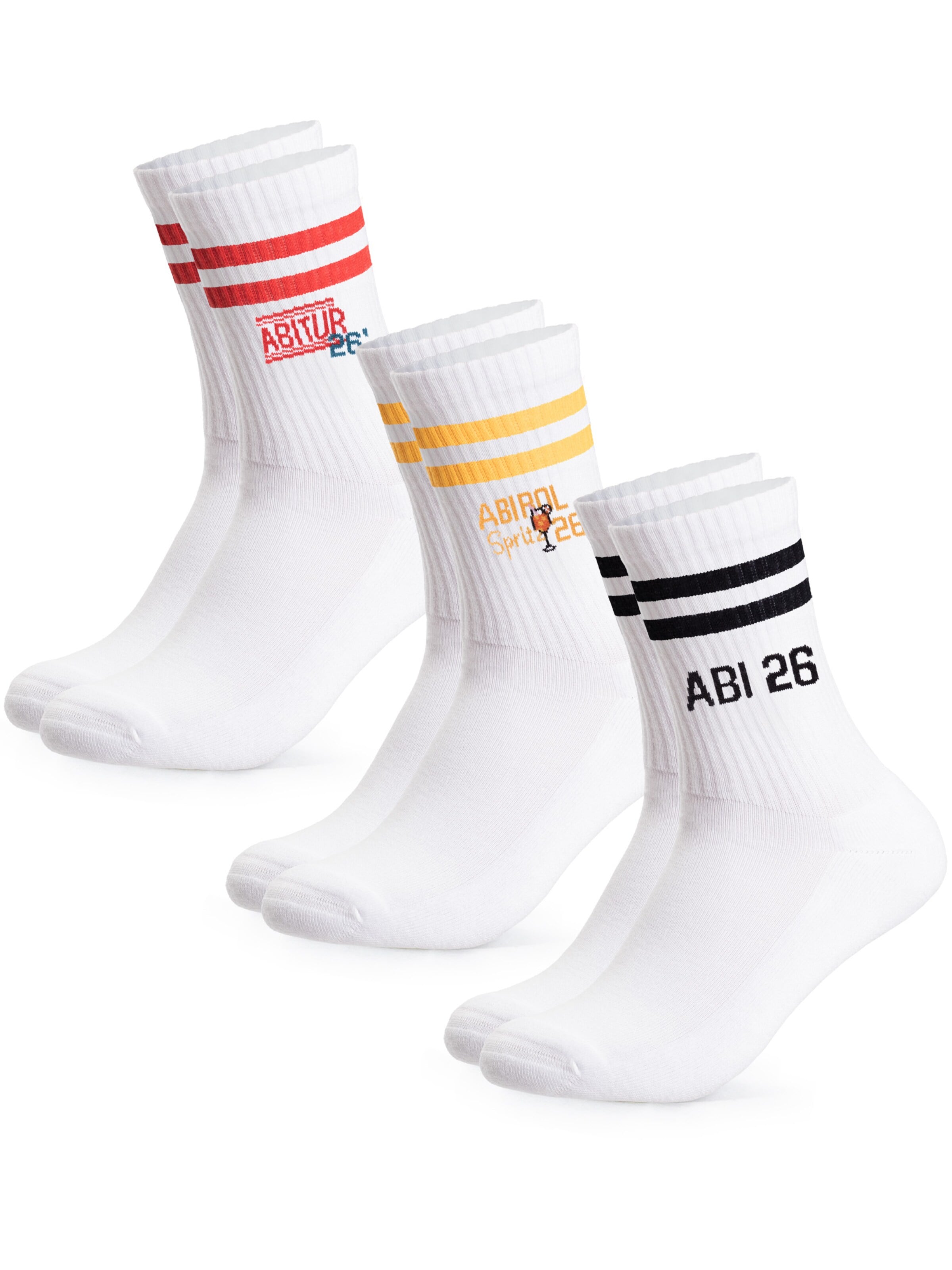 Occulto Athletic Socks 'Abi' in White: front