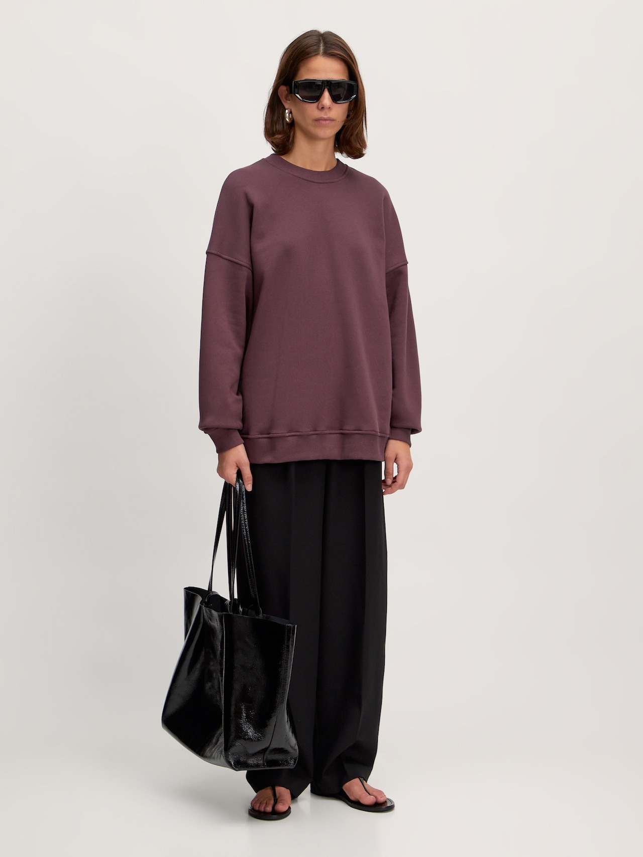 EDITED Produkte Sweatshirt 'Sayuri' burgunder