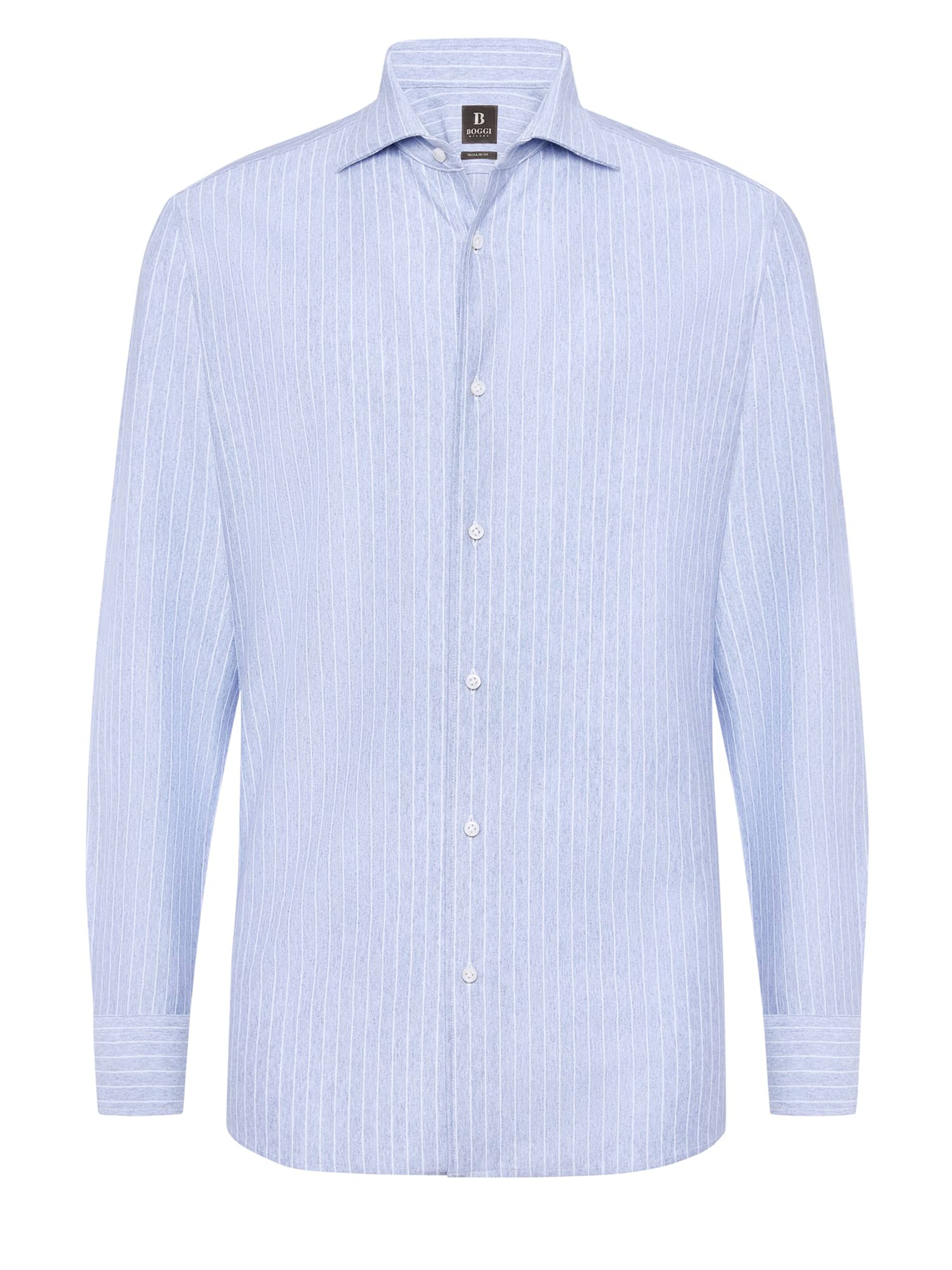 Regular fit Camicia di Boggi Milano in blu: frontale