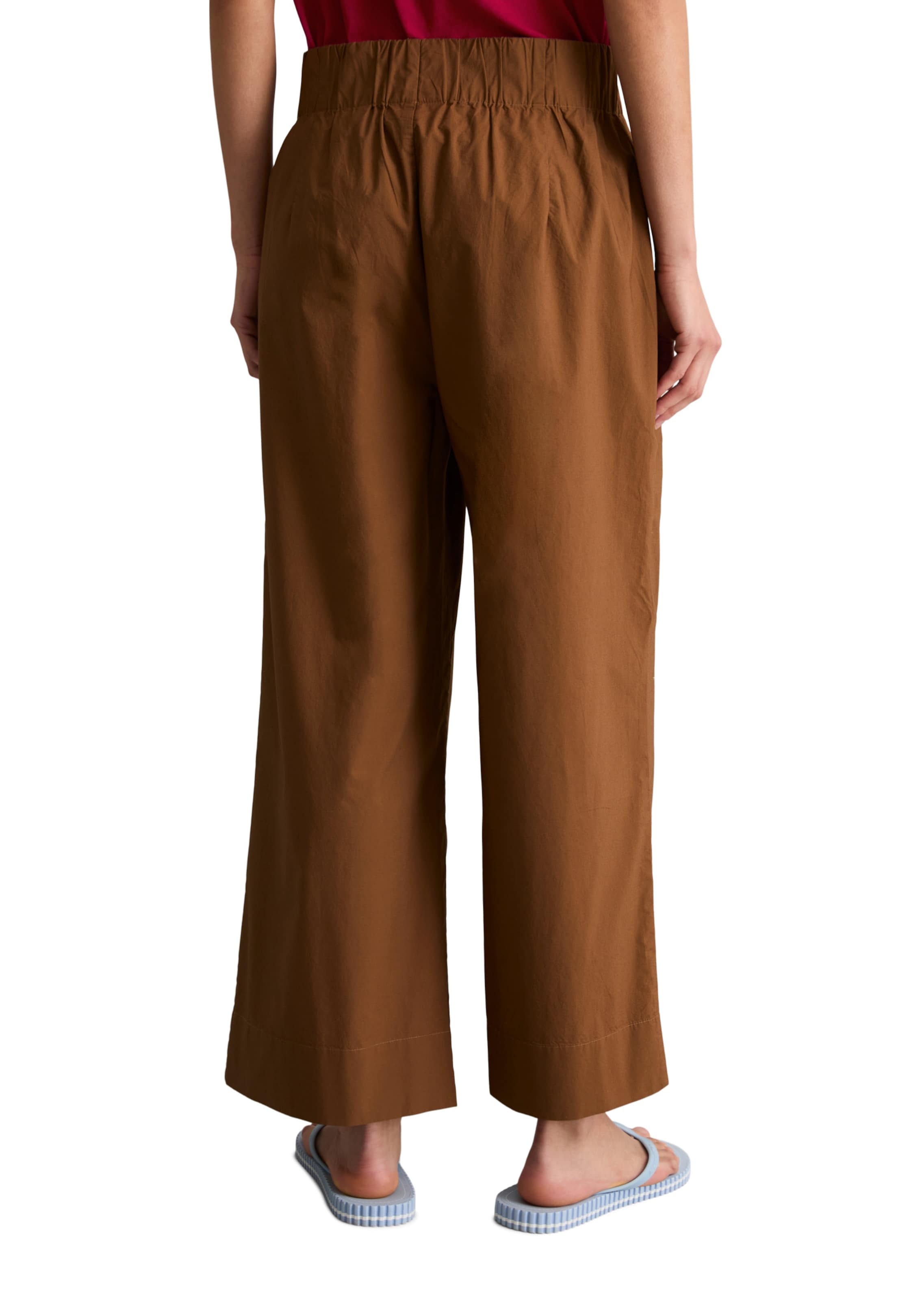 Marc O'Polo DENIM Loose fit Trousers in Brown
