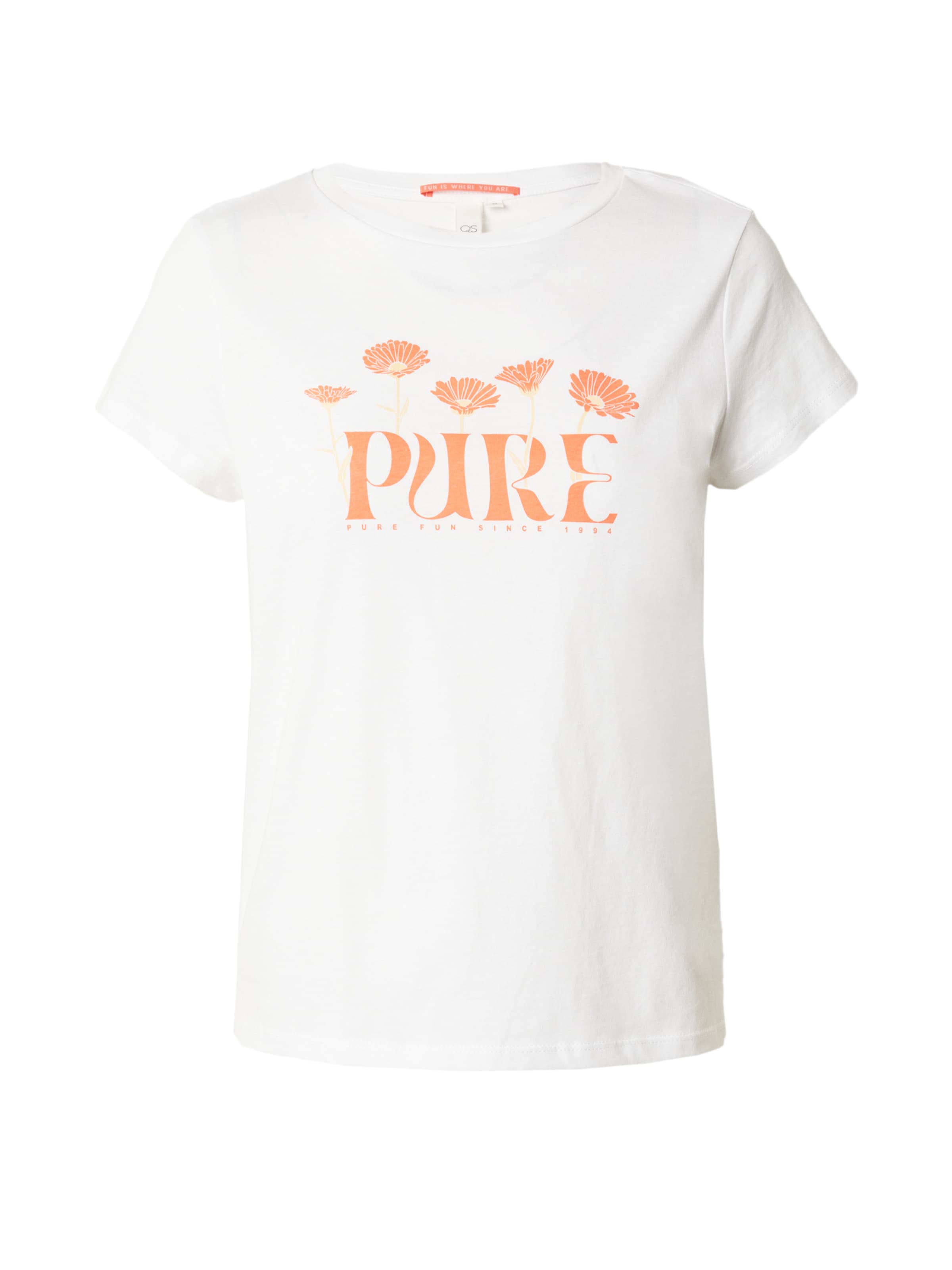 QS Shirt in Weiß: Vorderseite