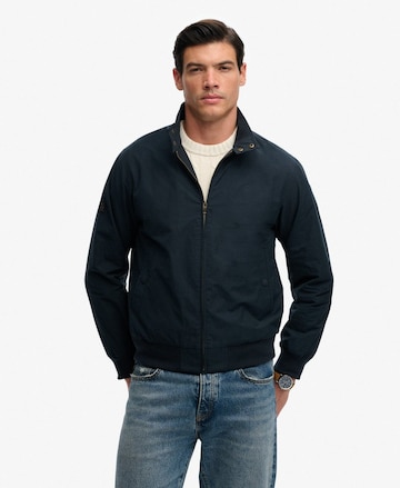 Veste mi-saison 'Harrington' Superdry en bleu : devant
