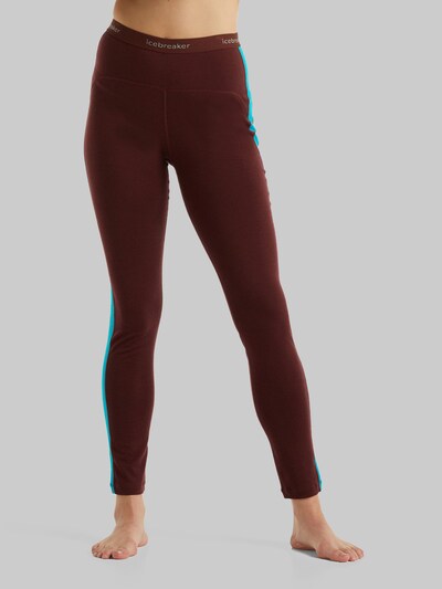 Pantaloni sport ICEBREAKER pe albastru / gri / roșu bordeaux, Vizualizare model