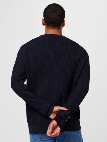 HUGO Sweater 'Sovrain' in Blue