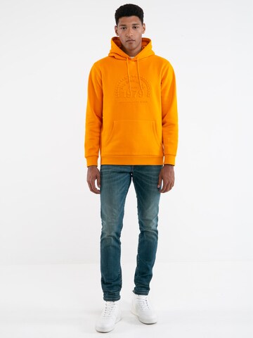 Sweat-shirt 'Brynner' BIG STAR en orange