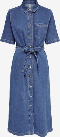 Robe-chemise 'Lana' ONLY en bleu : devant