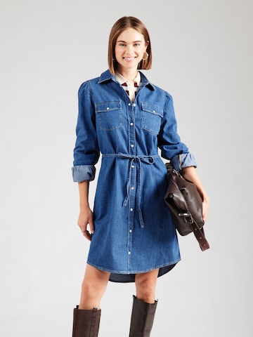 GANT Платье-рубашка в Синий: спереди