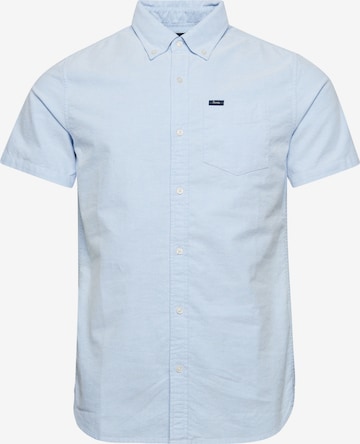 Superdry Regular fit Overhemd 'Oxford' in Blauw: voorkant