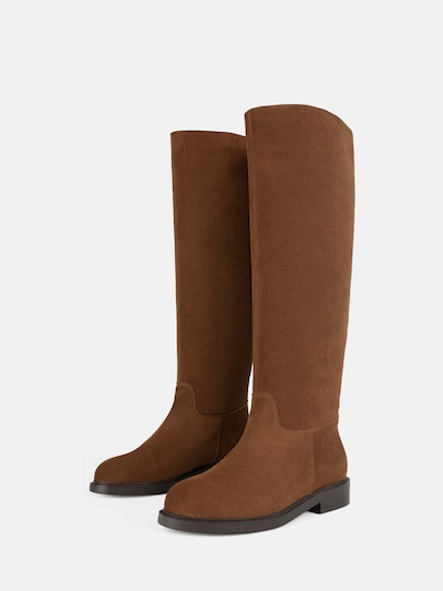 L37 HANDMADE SHOES Boots 'MR JONES MAXI' i karamel, Produktvisning