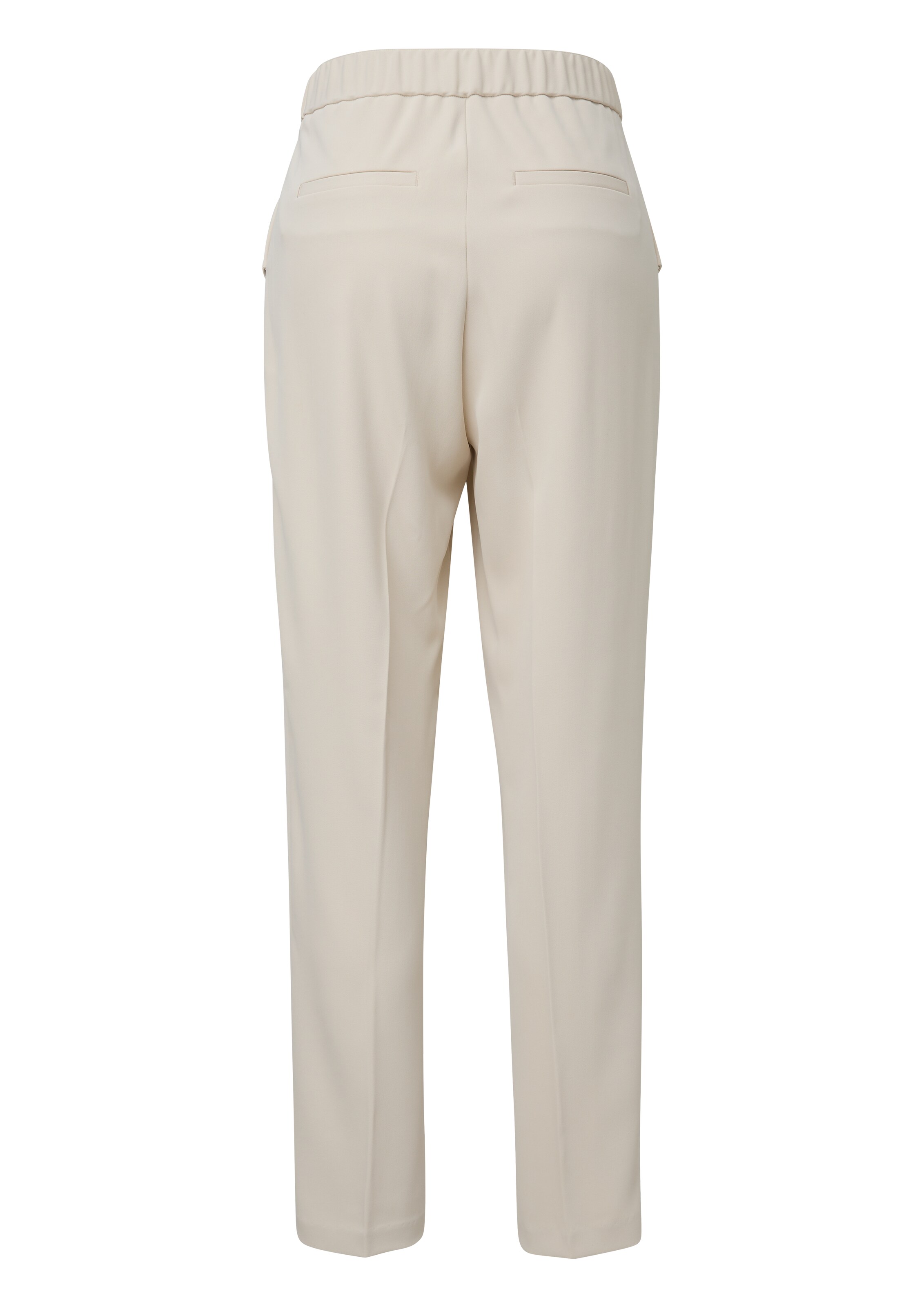 Effilé Pantalon à pince COMMA en beige : derrière