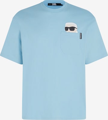 T-Shirt Karl Lagerfeld en bleu : devant