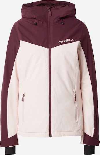 O'NEILL Veste de sport 'APLITE' en rose pastel / merlot / blanc, Vue avec produit