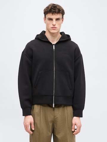 Calvin Klein Sweatjacke in Schwarz: Vorderseite