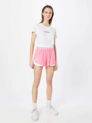 UNDER ARMOUR Normální Sportovní kalhoty 'Play Up 3.0' – pink