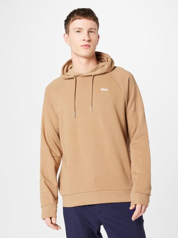 FILA Tapered Broek 'BRAIVES' in Beige: voorkant