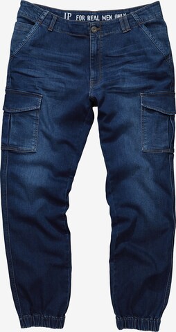 JP1880 Regular Cargojeans in Blauw: voorkant