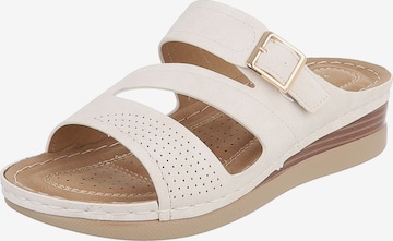Ital-Design Mules in Beige: front
